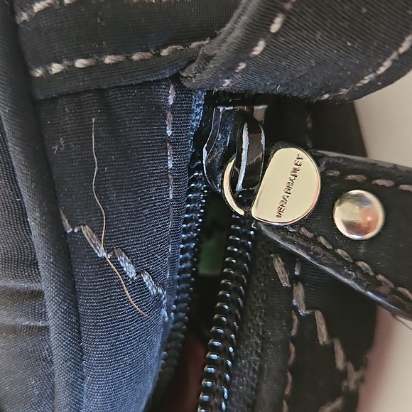 Vera Bradley Mini Hipster Black Quilted Crossbody Bag - Picture 12 of 16